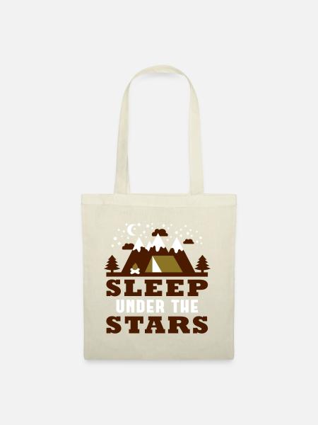 Sleep under the Stars (Camping) - Stoffbeutel - Natur