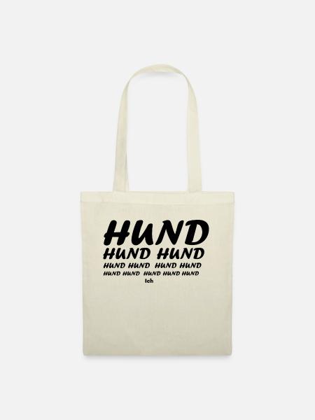 Dog Hund - Stoffbeutel - Natur