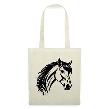 Tête de cheval - Sac en tissu - nature - Devant