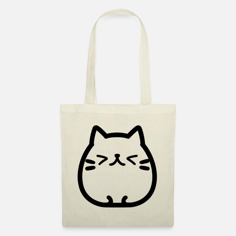 Katze - Stoffbeutel - Natur