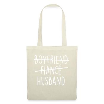 Petit ami fiancé mari - marié plaisir - Sac en tissu - nature - Devant