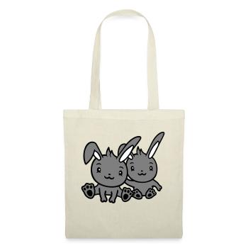 2 Bunnies Friends Team Crew Couple Two Lucky - Tote Bag - nature - Front