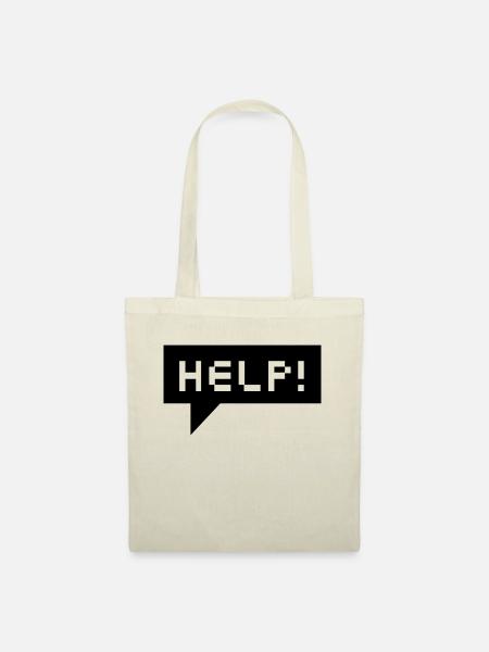 help bubble (b, 1c) - Stoffbeutel - Natur