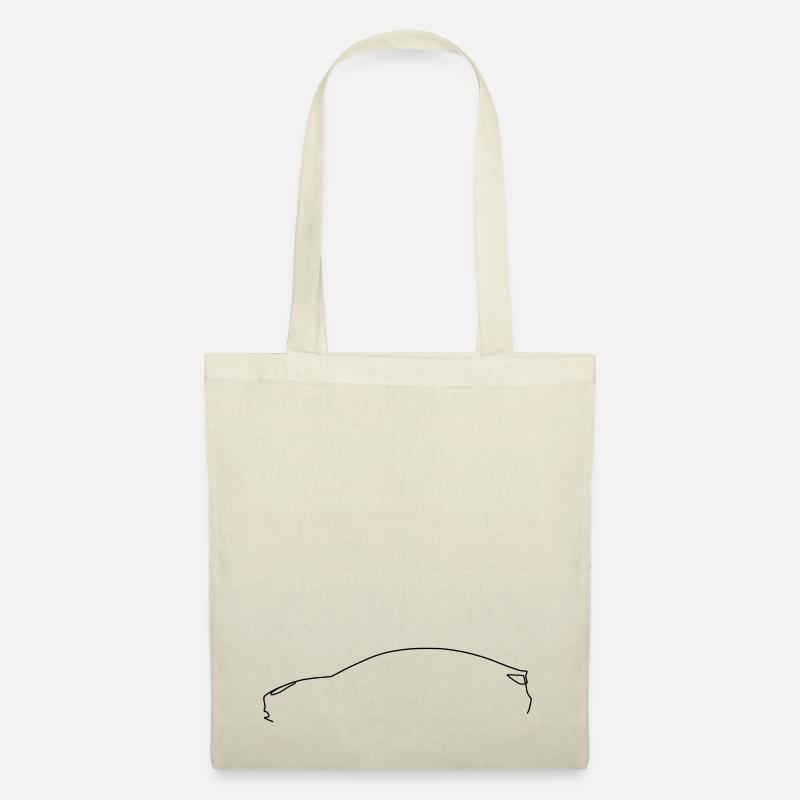 Modèle 3 silhouette vierge - Sac en tissu - nature