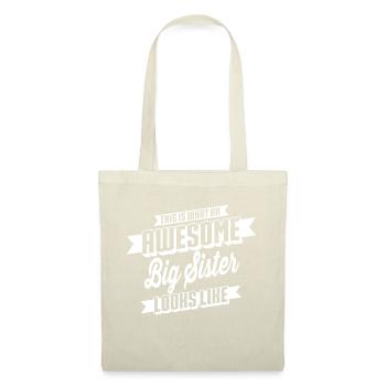 Awesome Big Sister - Sac en tissu - nature - Devant