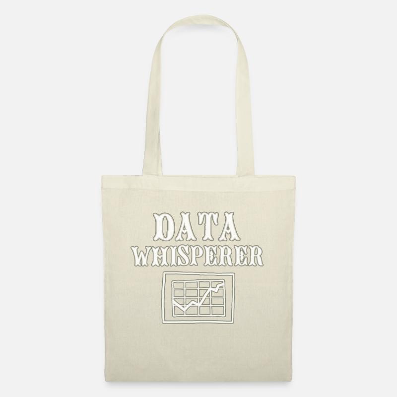 Data Whisperer Design für einen Statistiker - Stoffbeutel - Natur