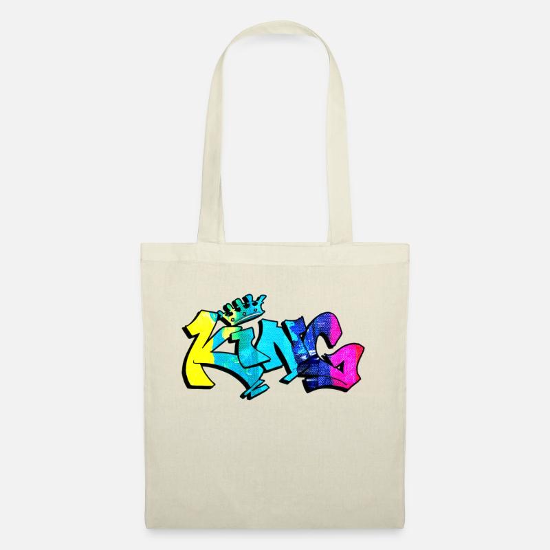 Graffiti-Stil Splash Hip Hop Farben Maler König - Stoffbeutel - Natur