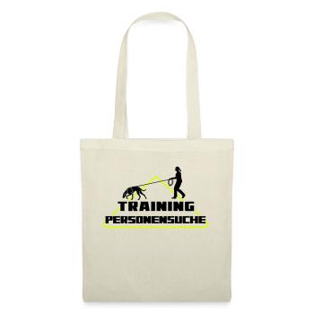 TRAINING PERSONENSUCHE JAGDHUND Frau - Stoffbeutel - Natur - Vorne