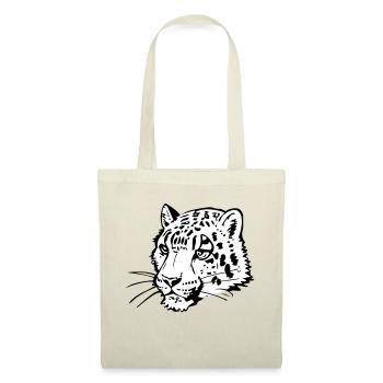 Snow leopard in comic handle - Tote Bag - nature - Front