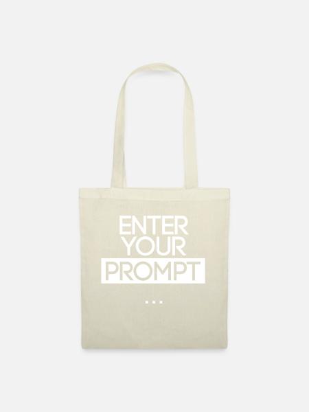 nerd shirt . enter prompt - Stoffbeutel - Natur