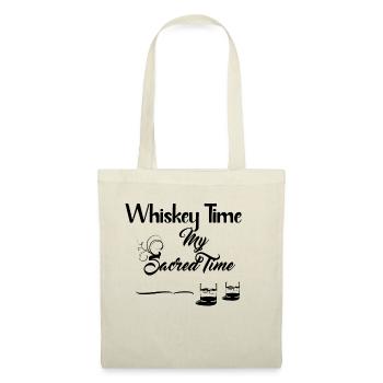 Whiskey Time - My Sacred Time Design - Stoffbeutel - Natur - Vorne