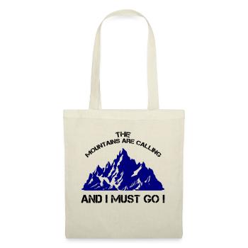 Les montagnes appellent I Must Go - Sac en tissu - nature - Devant