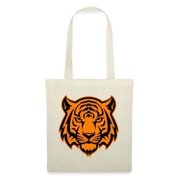 Tiger Kopf Wildnis Silhouette - Stoffbeutel - Natur - Vorne