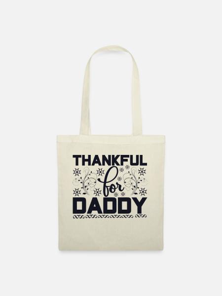 Thankful for Daddy - Stoffbeutel - Natur