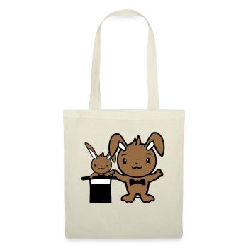Bunny Wizard Chapeau Haut de forme Enfant 2 Bébé Sorcier Mignon - Sac en tissu - nature - Devant