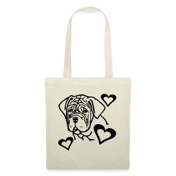 mastino © - www.dog-power.nl - Stoffbeutel - Natur - Vorne