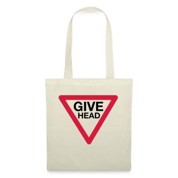 Give Head Road Sign (Give Way) - Tote Bag - nature - Front