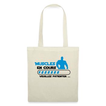 Muscles in progress... bodybuilding funny humor - Tote Bag - nature - Front