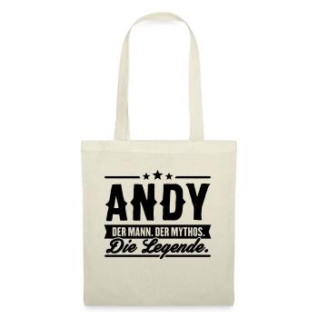 Man Myth Legend Andy - Tote Bag - nature - Front