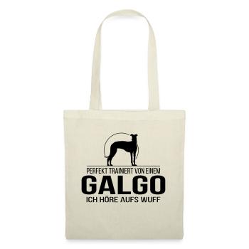GALGO ich höre aufs wuff - Stoffbeutel - Natur - Vorne