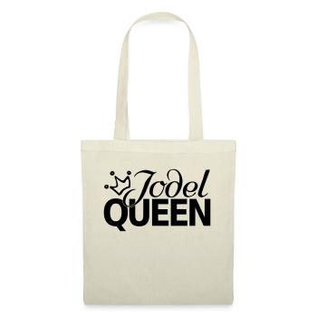 Queen Jodel Jodler Lustiger witziger Spruch - Stoffbeutel - Natur - Vorne