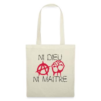ni dieu ni maitre - Sac en tissu - nature - Devant