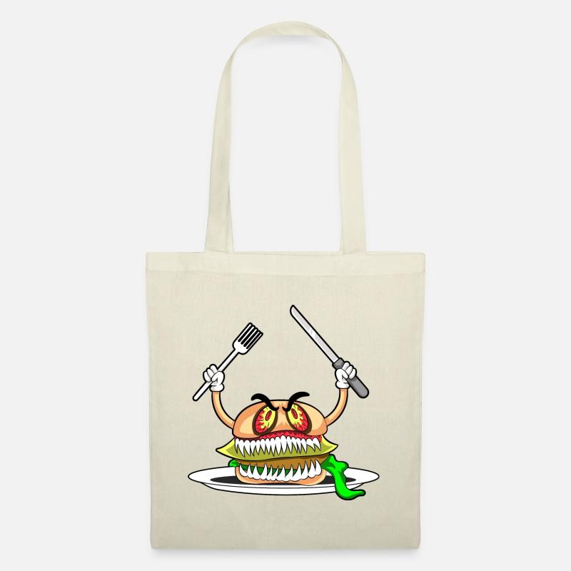 EVIL BURGER - Eat if you dare! - Stoffbeutel - Natur