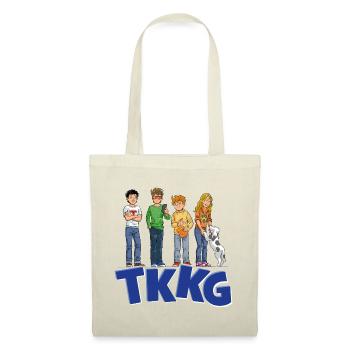 TKKG Junior Logo Mit Der Bande - Stoffbeutel - Natur - Vorne