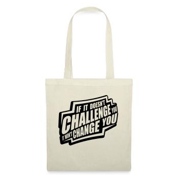 Séance d’entraînement Fitness Motivation Citation - Sac en tissu - nature - Devant