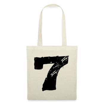 7 Maillot numéro - Sac en tissu - nature - Devant
