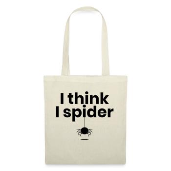 I think I spider - Stoffbeutel - Natur - Vorne