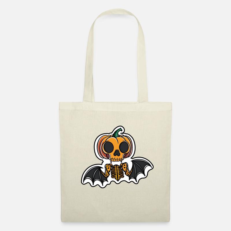 Pumpkin Bat Vampire Halloween - Tote Bag - nature
