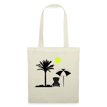 Palm Tree Deck Chair - Tote Bag - nature - Front