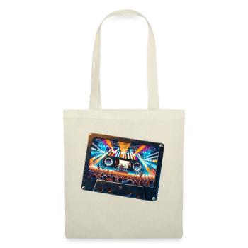 Vintage cassette with concert depiction - Tote Bag - nature - Front