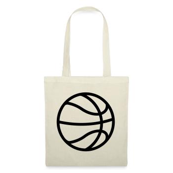 Ballon de basket - Sac en tissu - nature - Devant