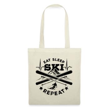 Eat Sleep Ski Repeat - Ski - Ski - Tote Bag - nature - Front
