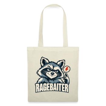 Ragebaiter Waschbär Ragebait Jugendwort 2026 - Stoffbeutel - Natur - Vorne