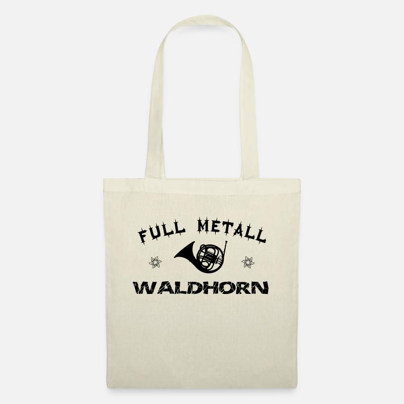 Volksmusik fm Waldhorn - Stoffbeutel - Natur