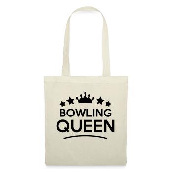 bowling queen stars - Sac en tissu - nature - Devant