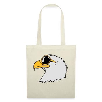 Drôle oiseau cool lunettes de soleil d'aigle - Sac en tissu - nature - Devant