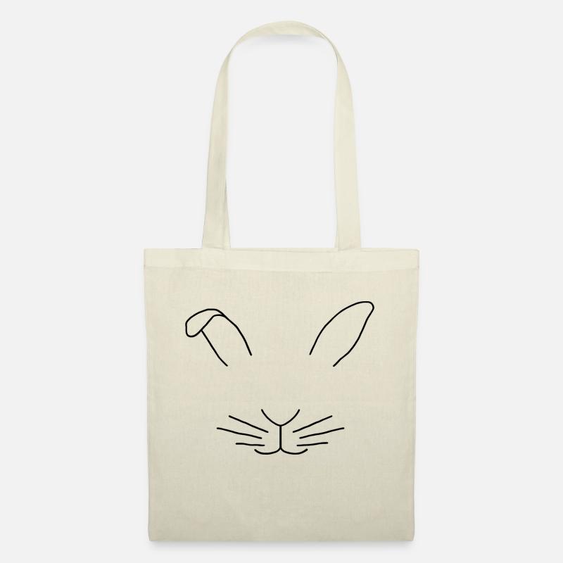 Minimalisme de lapin - Sac en tissu - nature