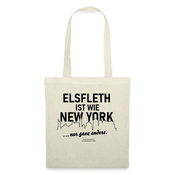 Elsfleth ist wie New York. Nur ganz anders! - Stoffbeutel - Natur - Vorne
