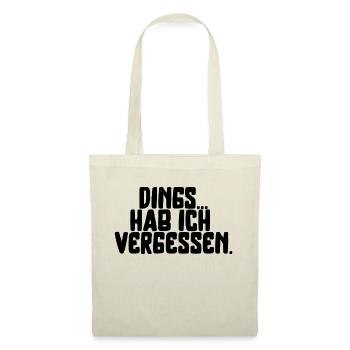 lustiger Spruch Schrift verrgessen Sommer Sonne - Stoffbeutel - Natur - Vorne