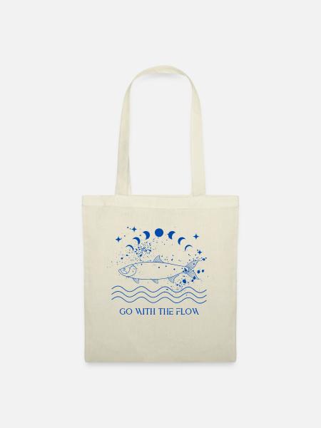 Go With The Flow - Stoffbeutel - Natur
