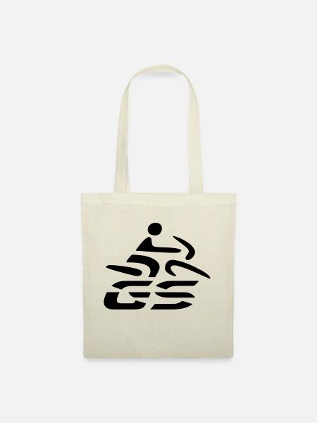 Logo GS-Fahrer Nr. 4 | black - Stoffbeutel - Natur