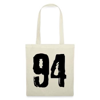 94 Zahl Trikot - Stoffbeutel - Natur - Vorne