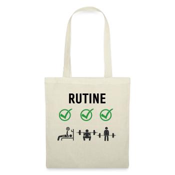 Gym Deadlifts Workout love - ma déroute de fitness de passe-temps - Sac en tissu - nature - Devant