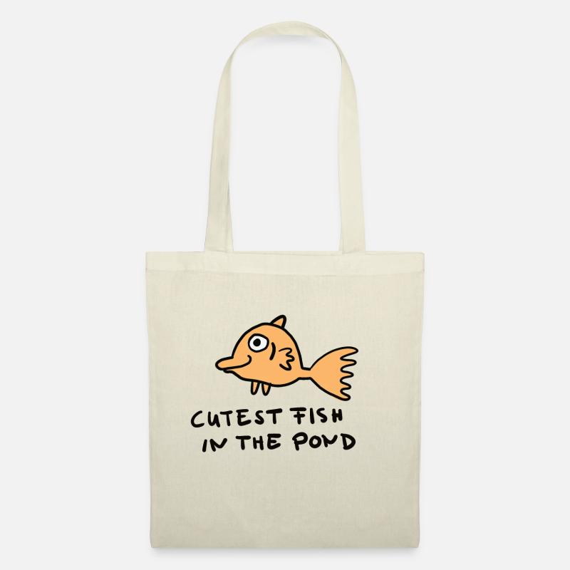 cutest fish in the pond - Stoffbeutel - Natur