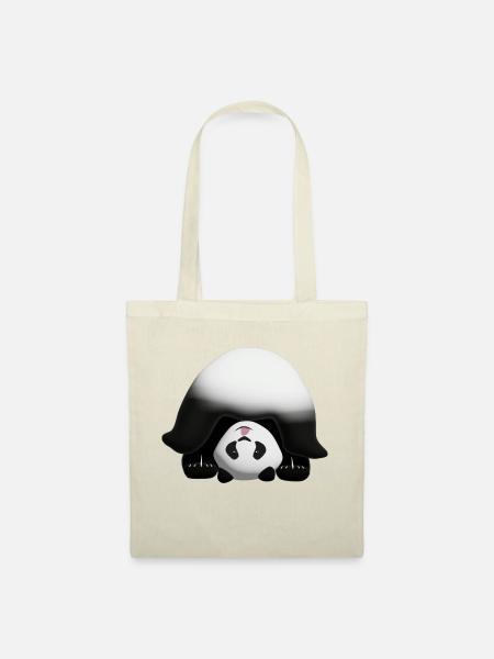 Panda Finger 3D - Stoffbeutel - Natur