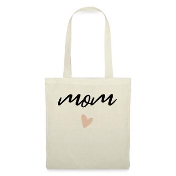 Mom - das perfekte Geschenk für die beste Mom - Stoffbeutel - Natur - Vorne